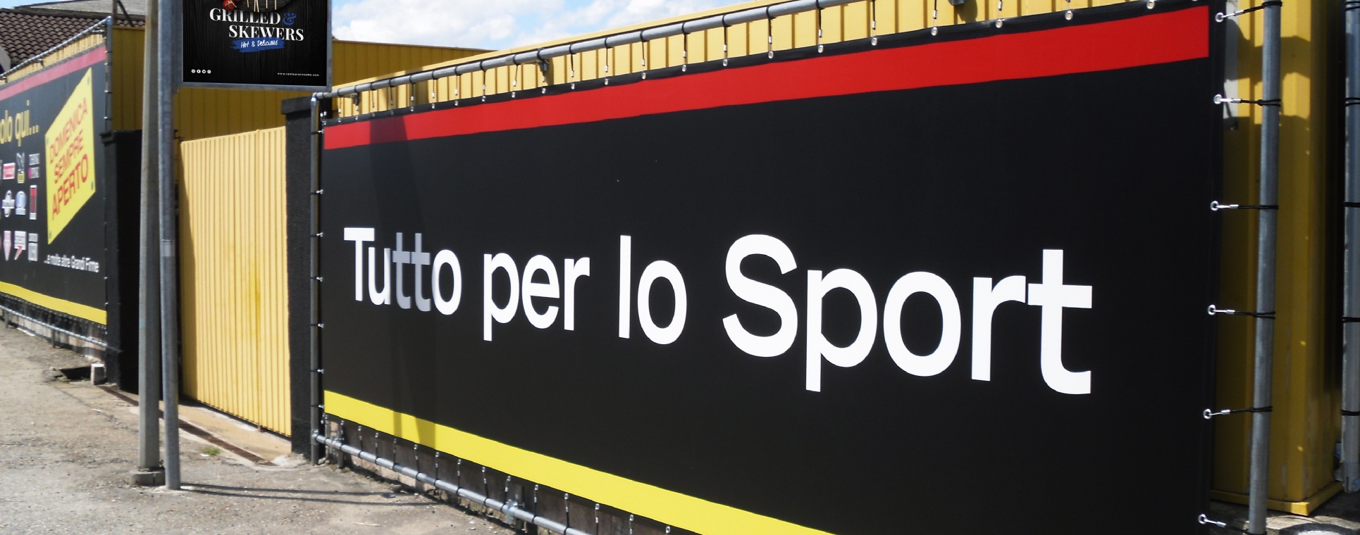 Striscione pubblicitario in vinile PVC per Evento