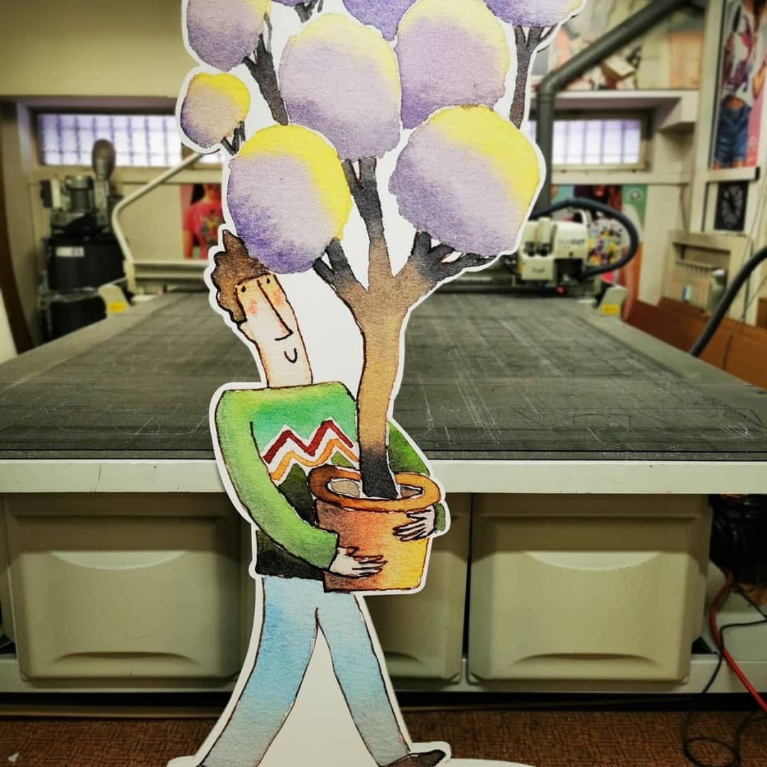 Sagoma Espositiva Personalizzata: allestimento vivaio a Firenze