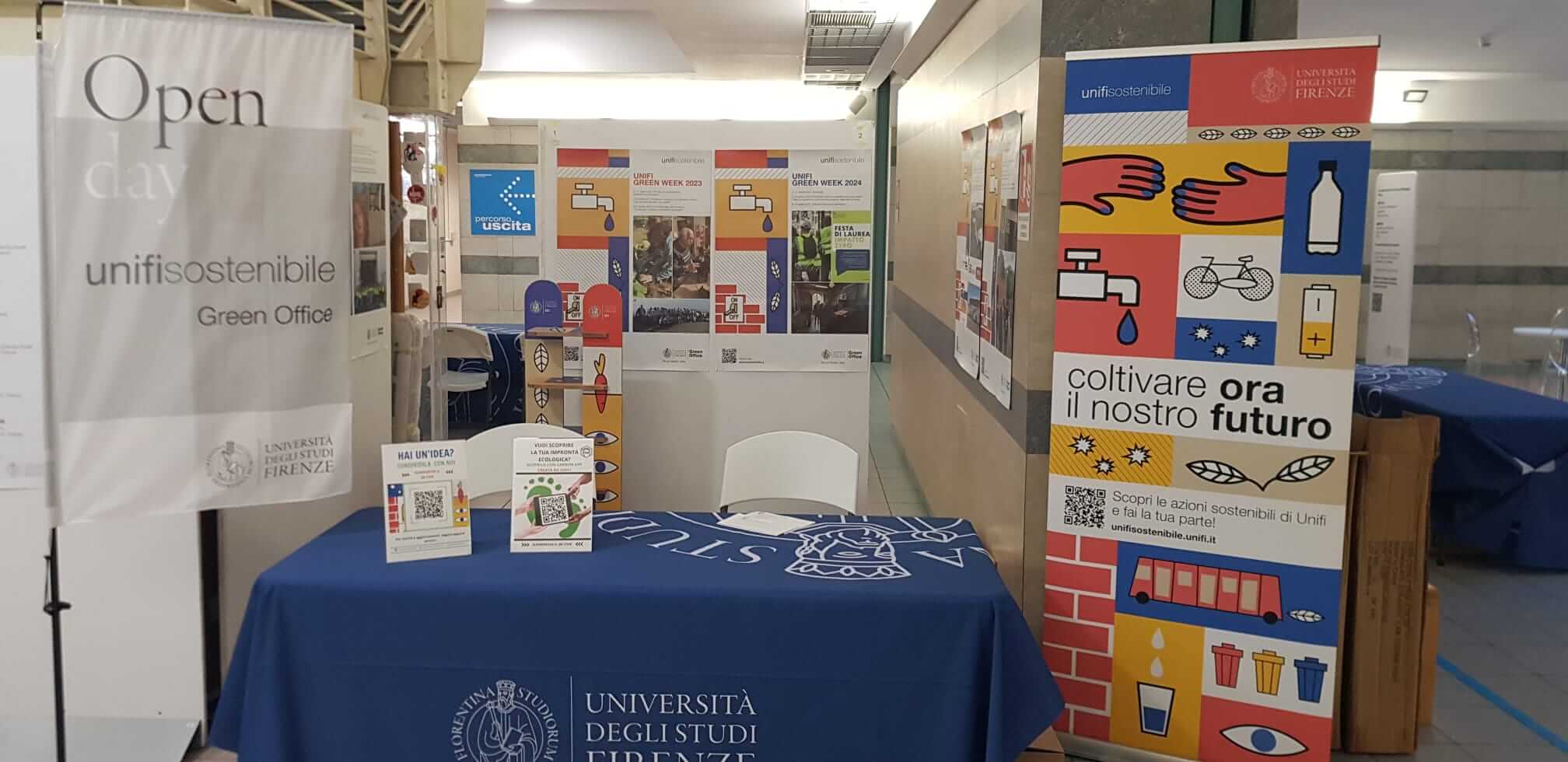 Allestimento università per Open Day